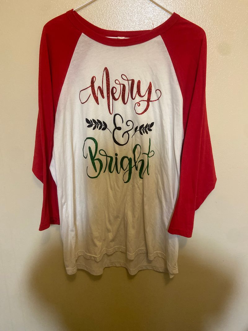Canvas Merry and Bright Women's - XXL