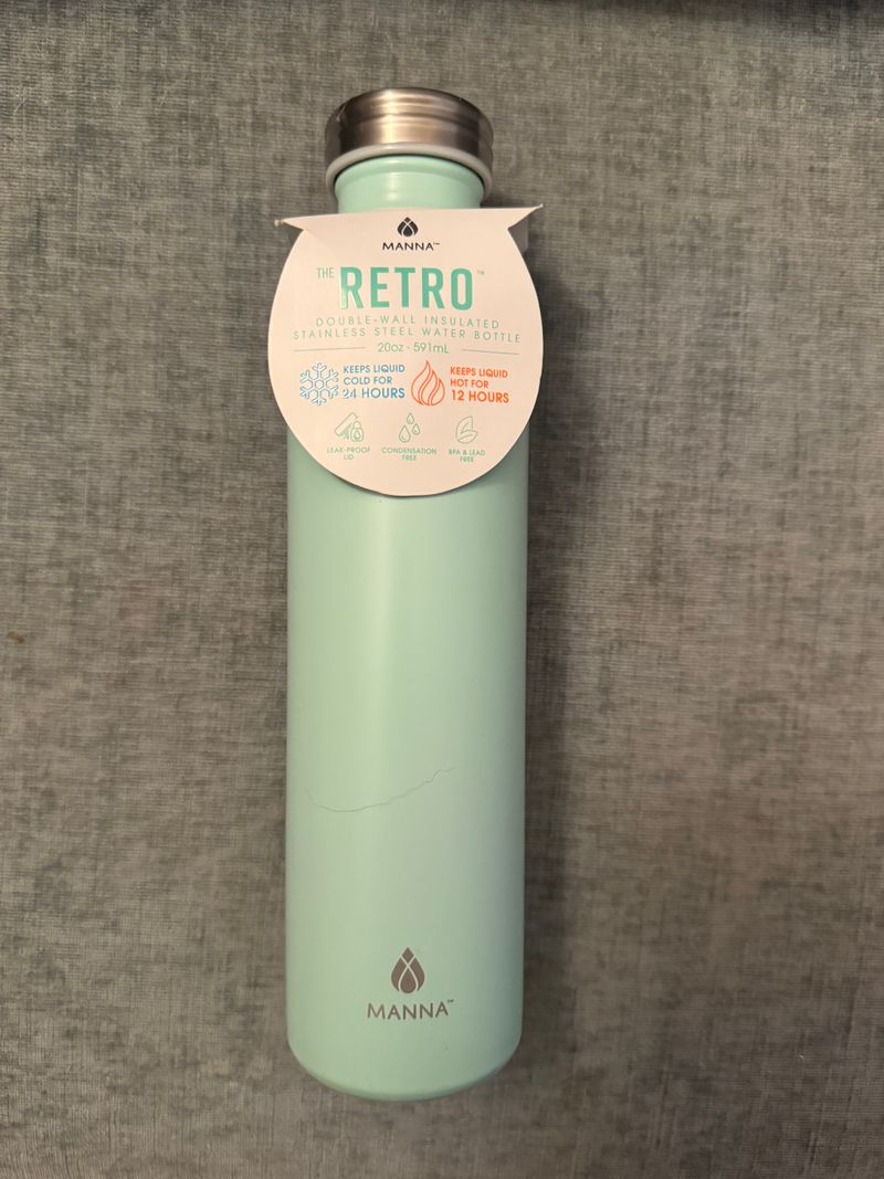 Manna The Retro water bottle NEW Stainless Steel bottle Teal