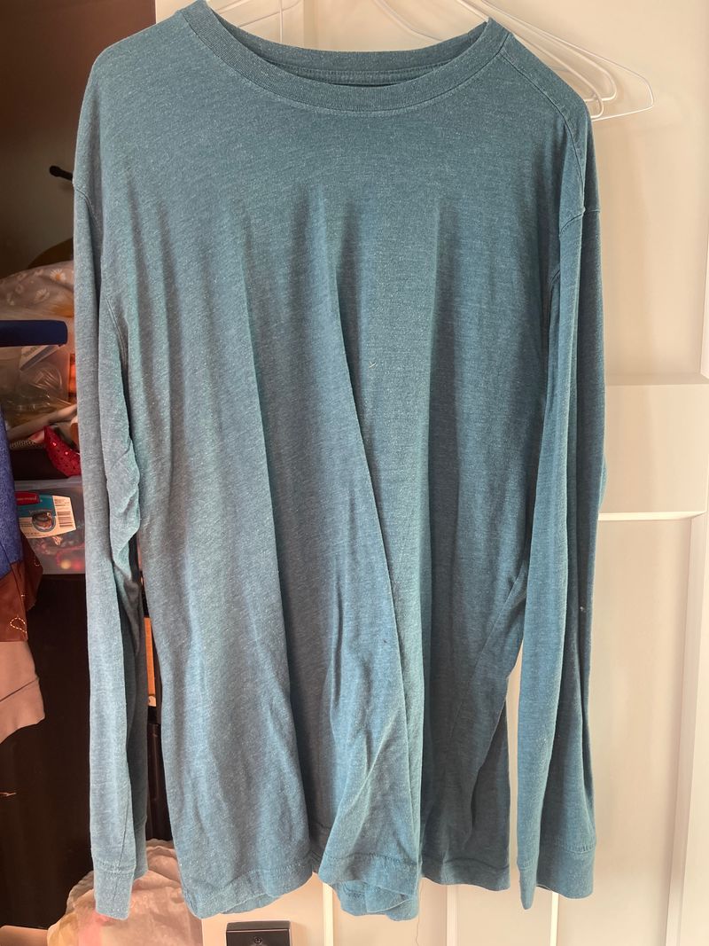 Blue Mountain Large blue mountain green, long sleeve tee Men's - L