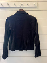 Load image into Gallery viewer, to the max black velvet jacket size 10 on tag, with buttons and lots of detail Women&#39;s - M
