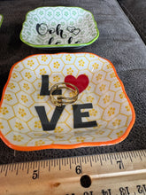 Load image into Gallery viewer, 4 Personalized Ring dishes 3inch ring dishes
