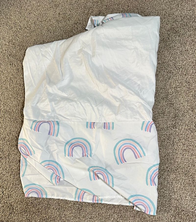 Sweet JoJo Designs Rainbow crib skirt Crib