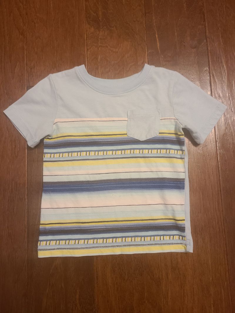 Koala Kids blue striped short sleeve t-shirt  2T