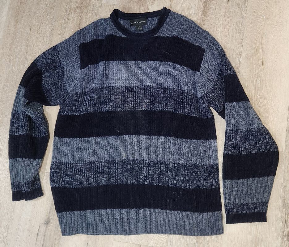 Croft and Barrow XLT Knit Sweater gray/black  Men's - XL