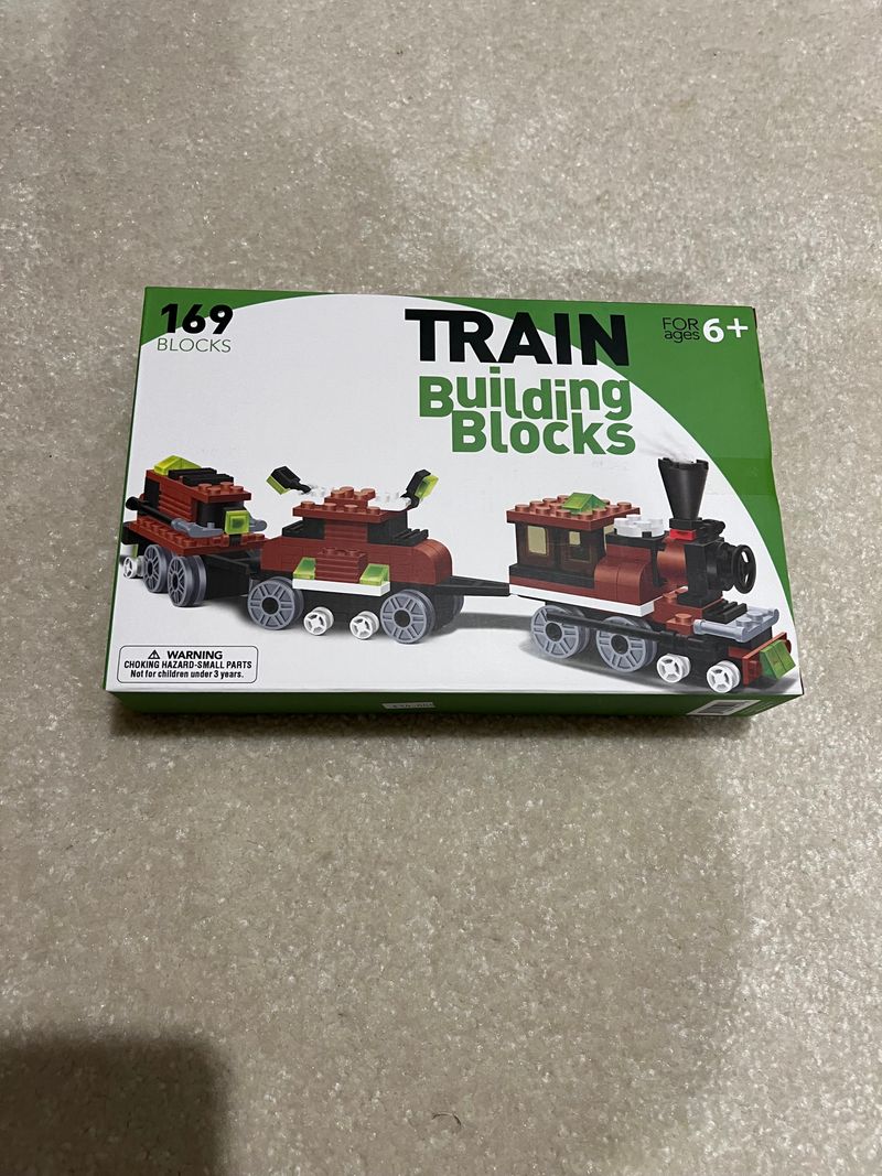 NIB Train Building Blocks Generic Lego Building