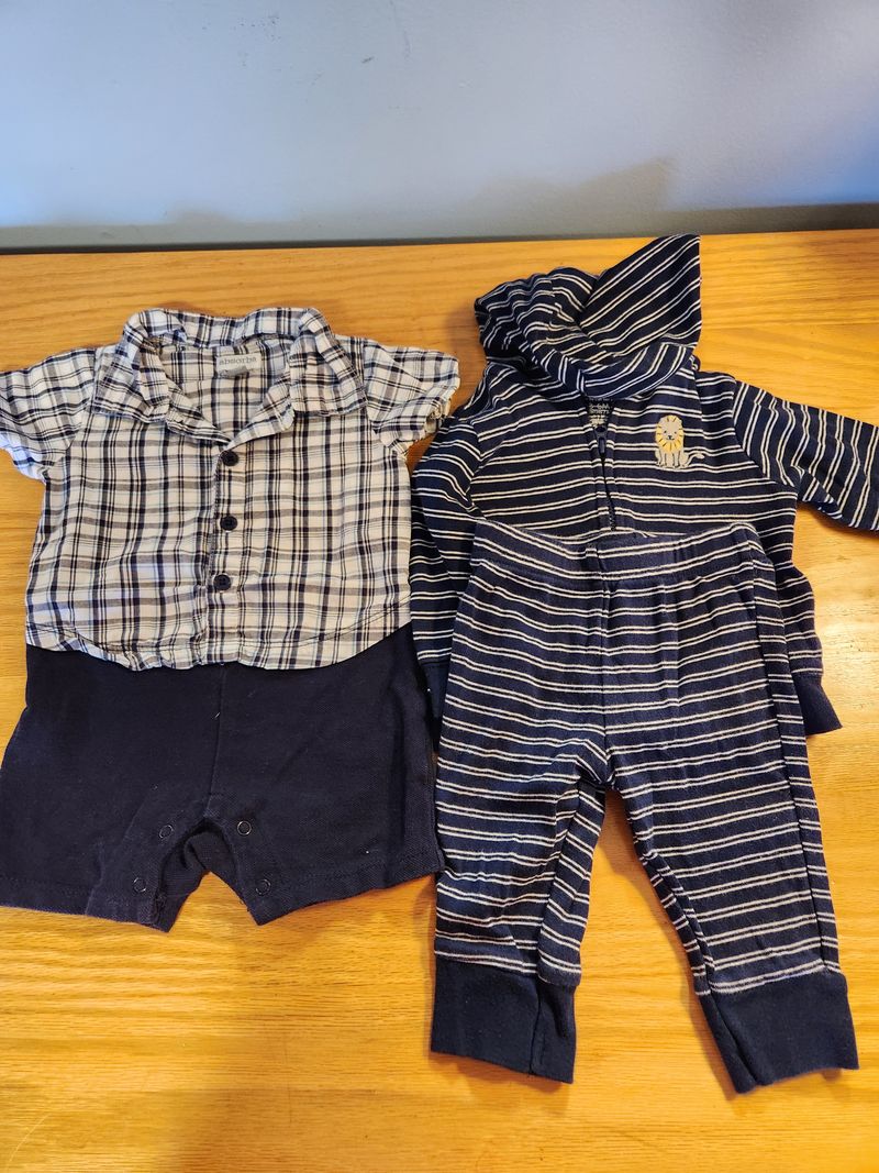 Absorba, child of mine 1 dressy onsie, 1 jacket and pants outfit 3 Months