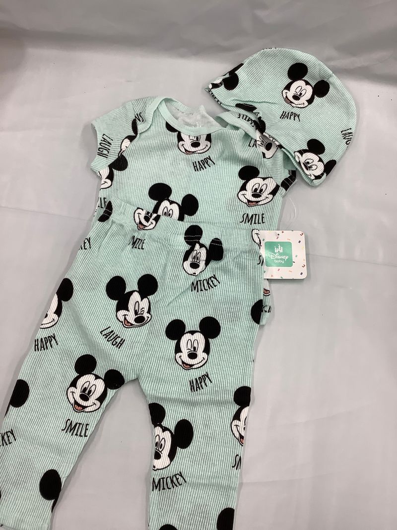 Disney Baby NWT Disney Baby Size 3-6mo Mickey 3 piece set, onesie, pants, hat 3 Months