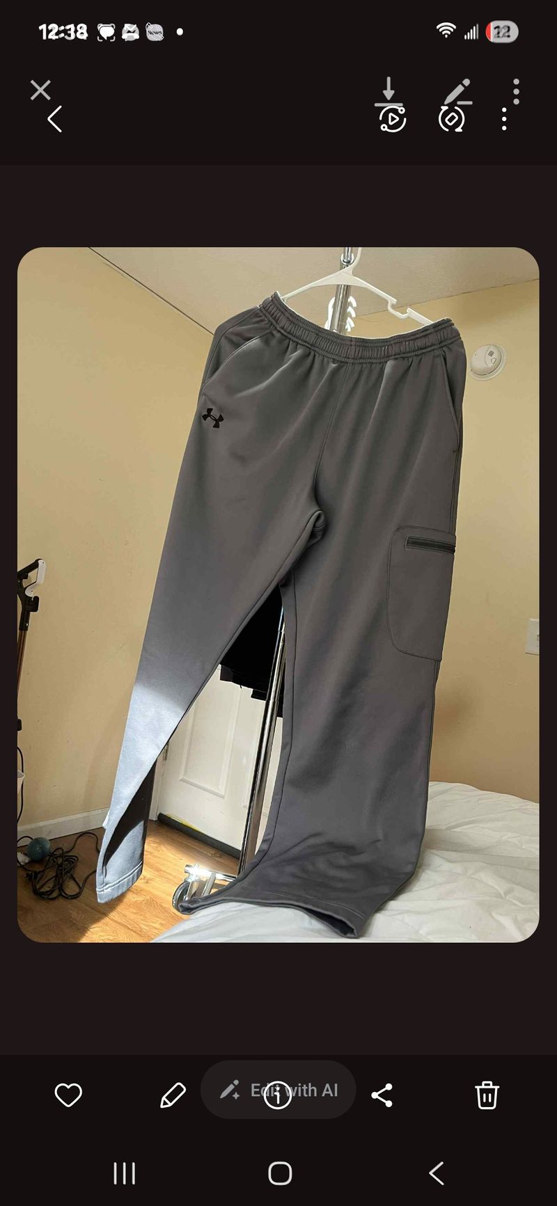 Under Armor Men's open hem  , fully lined Men's - M