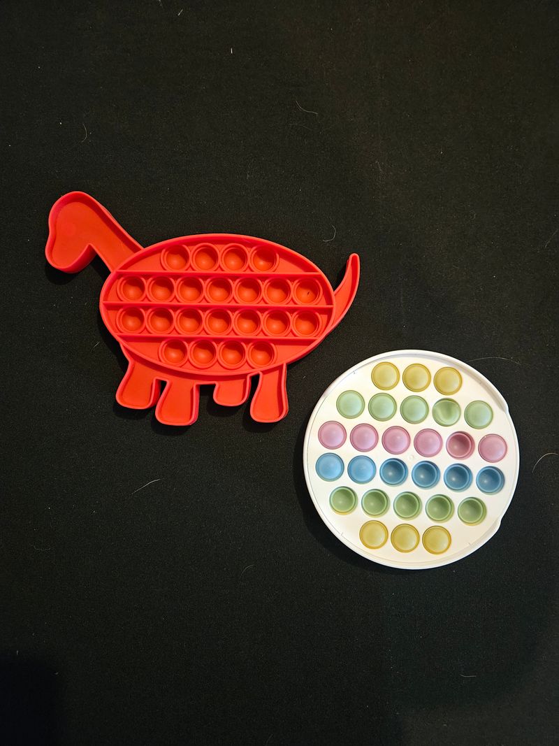 Pop its Dino and multi color pop toys