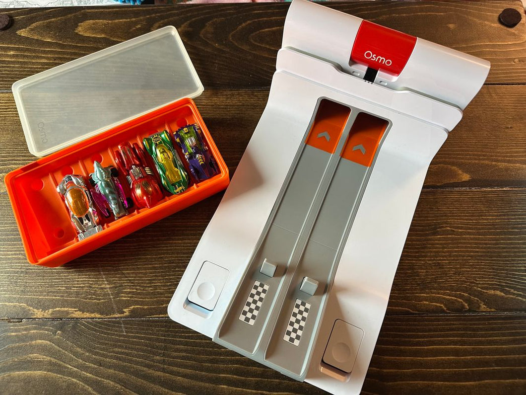 Osmo hot wheels set. Cars, ramp and base for ipad all included. Educational