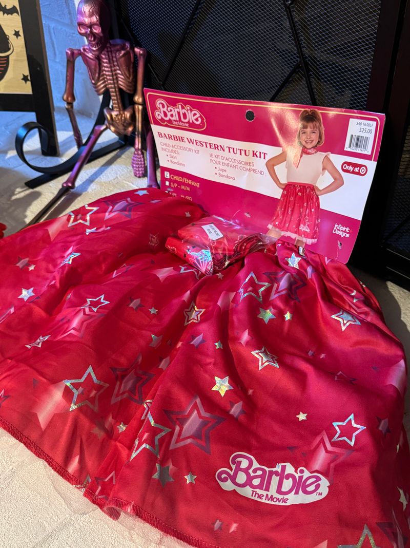 New Barbie skirt and bandana costume dress up NWT L/XL Retail $25 Accessories