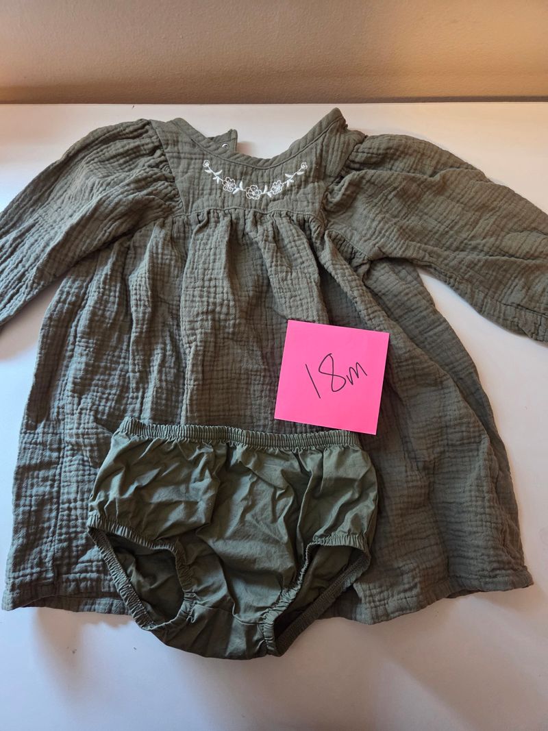 Carters dress Green 18 Months