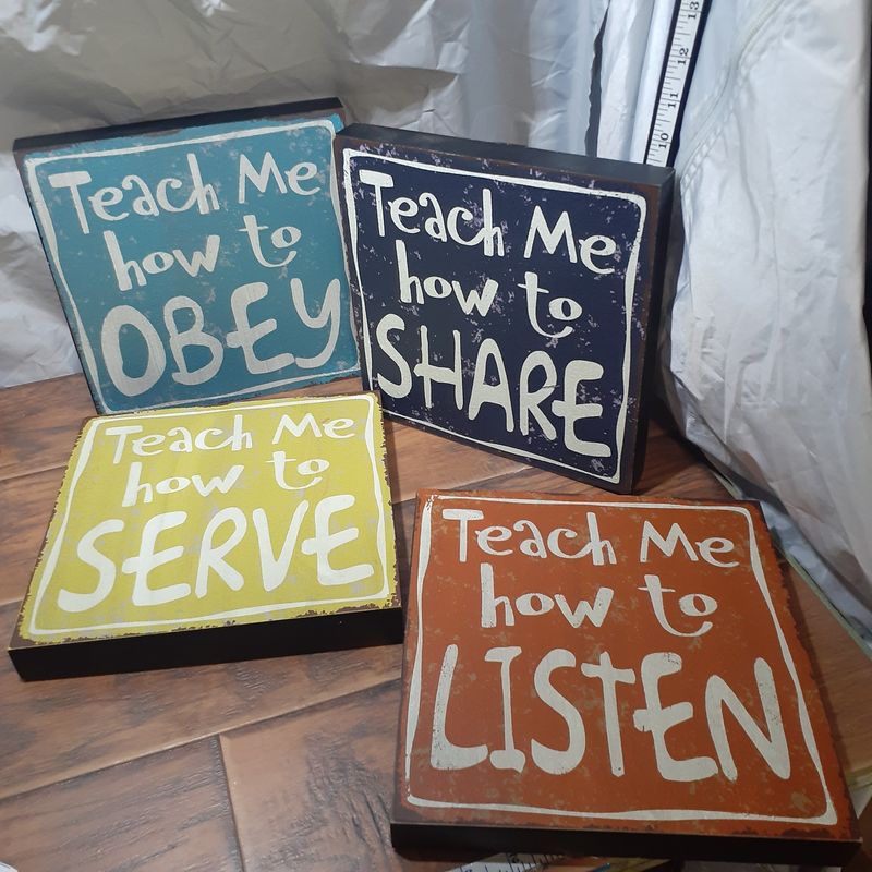 4pc art wall boxes for child's room 8x8