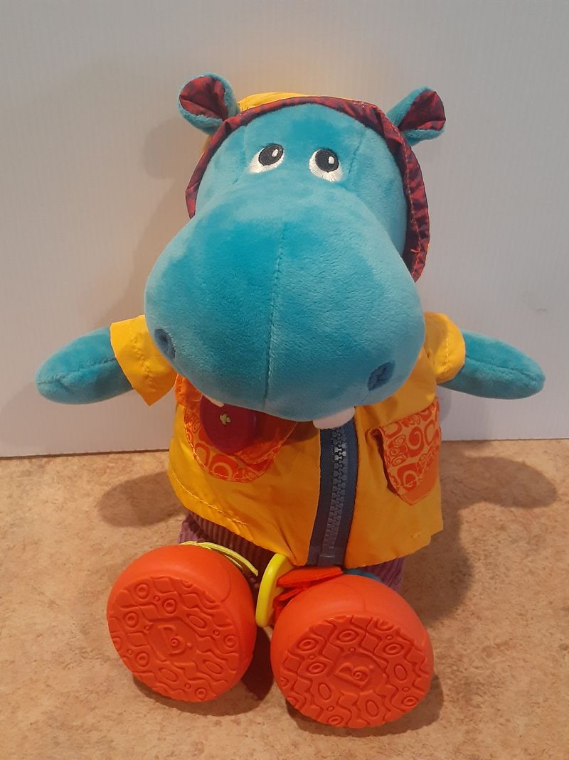B Toys Giggly Zippies Hank the Hippo Plush Toys