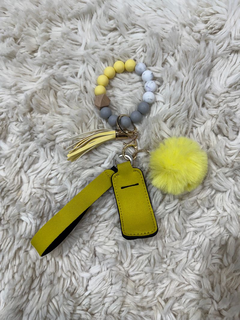 Yellow wristlet