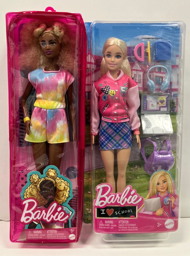 NEW! Barbie I Love School 2 Doll Gift Set NIB Afr Amer Barbie, NIB Barbie School Item, Activity Book & Bag Dolls and Accessories