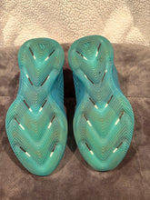 Load image into Gallery viewer, Anthony Edwards Teal Blue and Black High Top Basketball Shoes 6 (Big Kid)
