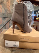 Load image into Gallery viewer, Lucky Brand BRAND NEW in box gray beige leather zip up ankle boots 8-1/2 (Adult)
