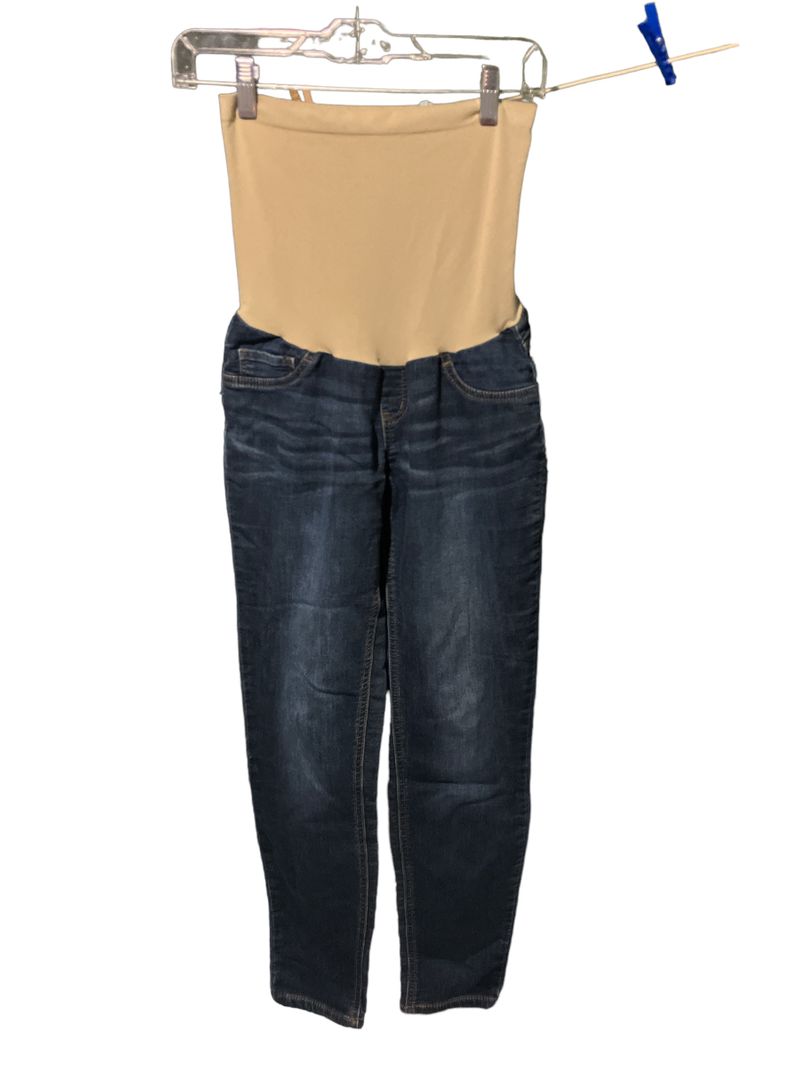 Indigo Blue Denim pants back pockets Women's Med 8-10