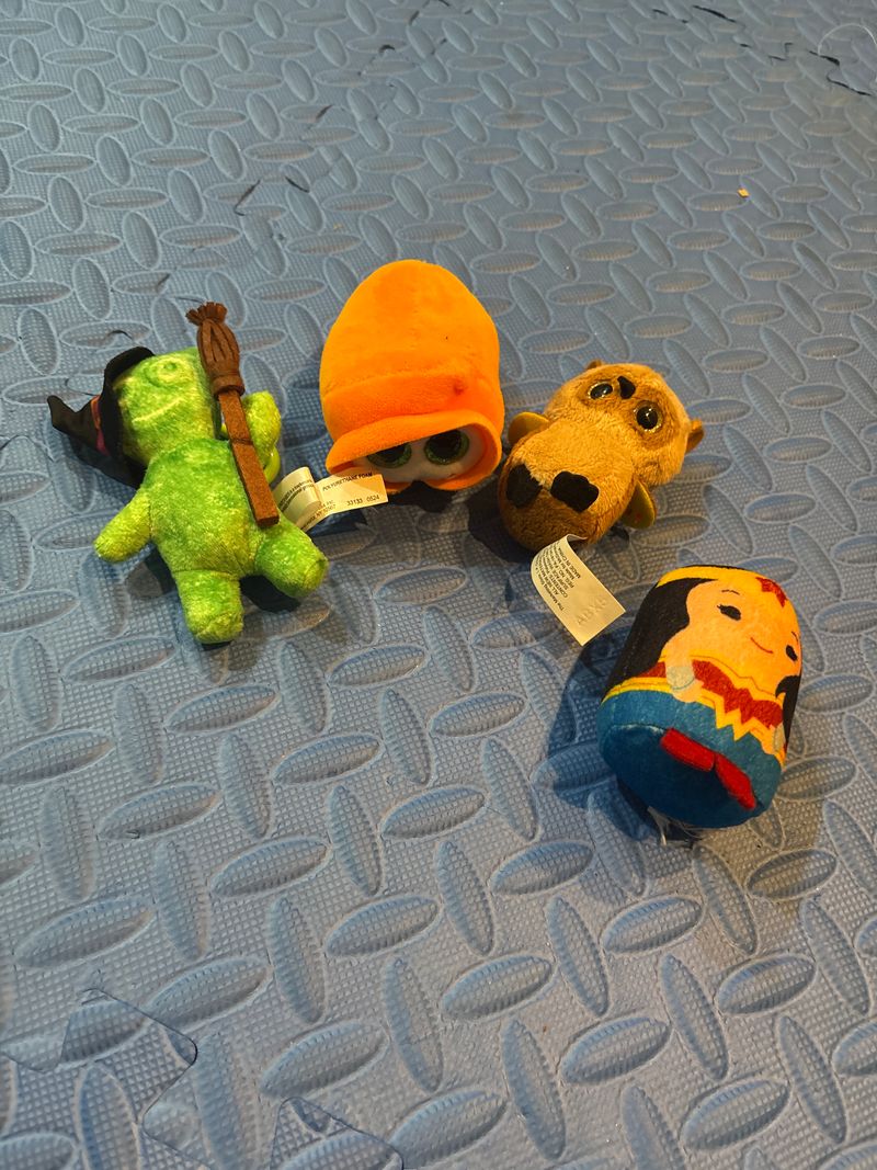 Ty and others Sour patch, goblin, owl and Wonder Woman mini stuffies Dolls and Accessories