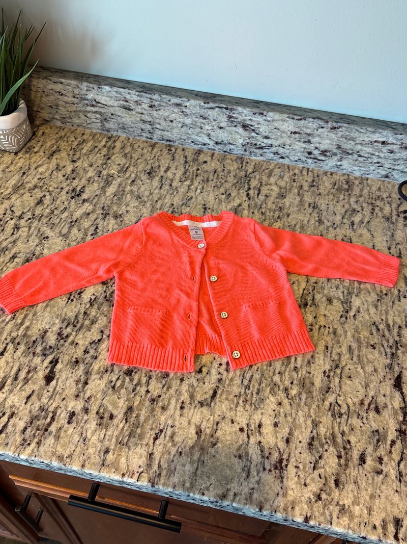 Carters Coral sweater 9 Months