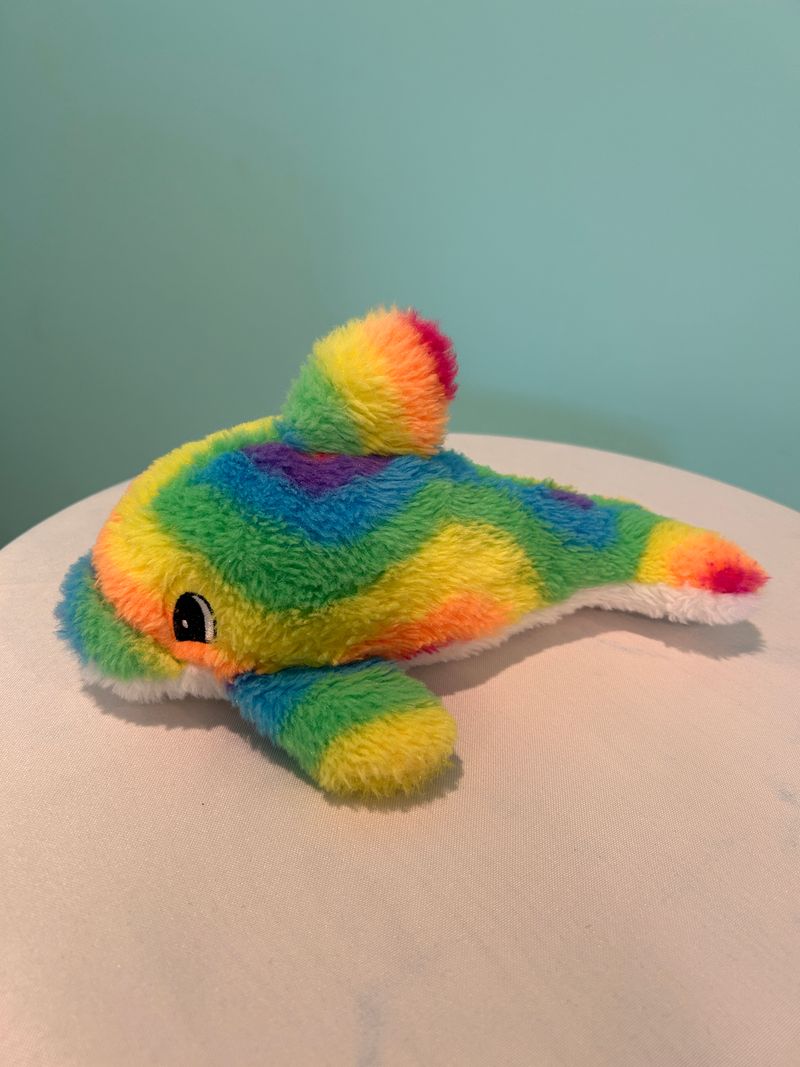 Dolphin Rainbow Colored Dolphin Plush Toys