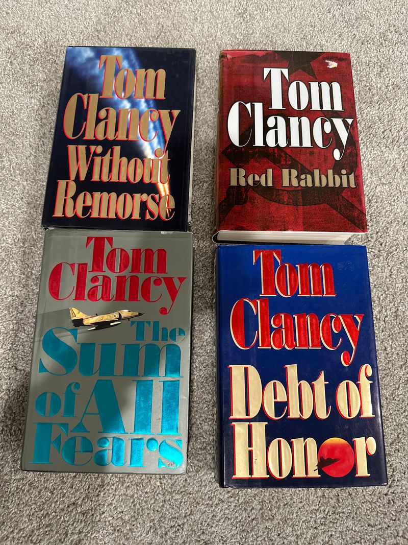4 Tom Clancy books  Book-Adults