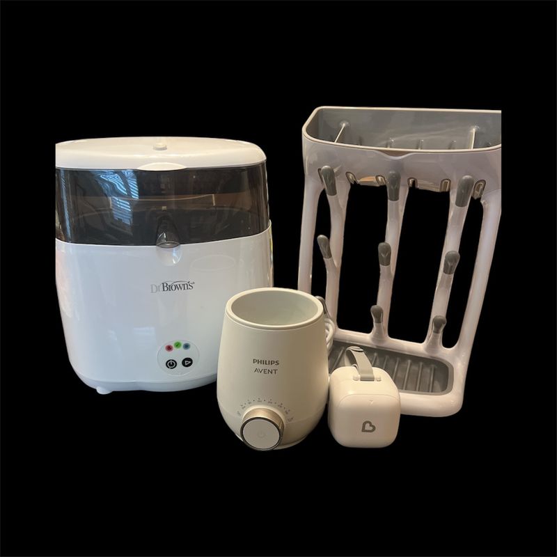 Dr browns avent oxo munchkin bottle sterilizer and dryer, bottle warmer, rack, pacifier steril