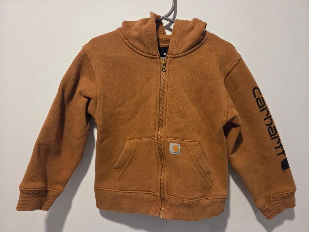 Carhartt Yellow Carhartt zip up hooded hoodie sweatshirt 3T