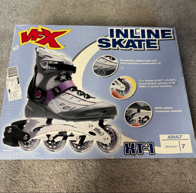 Skates Inline Roller Skates Women's Adult 7 VFX Barley Used