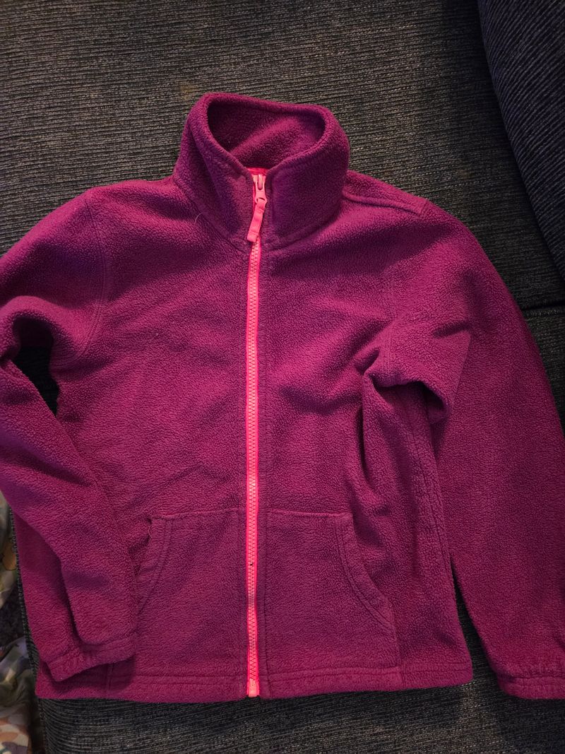 7/8 Purple jacket warm for winter 7