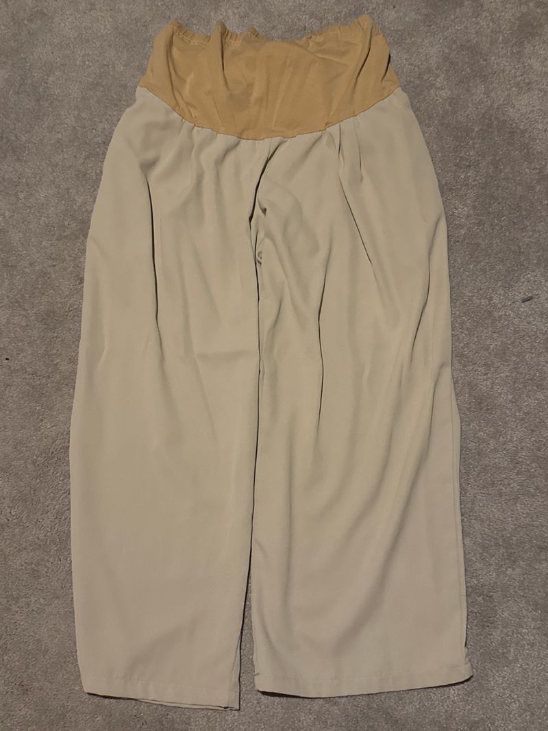 SHEIN khaki/tan lightweight maternity trousers  Women's XXL 18