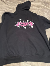 Load image into Gallery viewer, Gildan Black, with pink and white Women&#39;s - L
