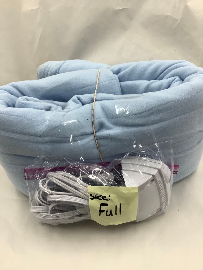 Biddeford Soft blue heating blanket, full size Full