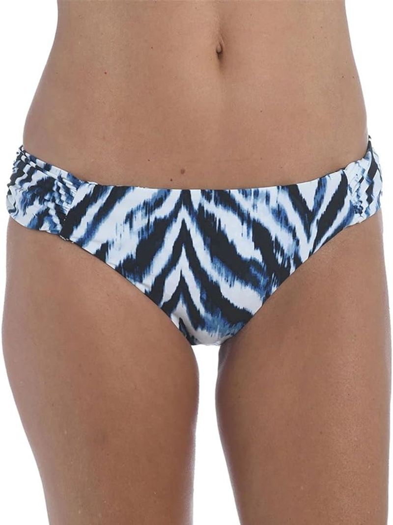 La Blanca NWT Blue, White and Black Reversible Swim Bottoms Women's 16