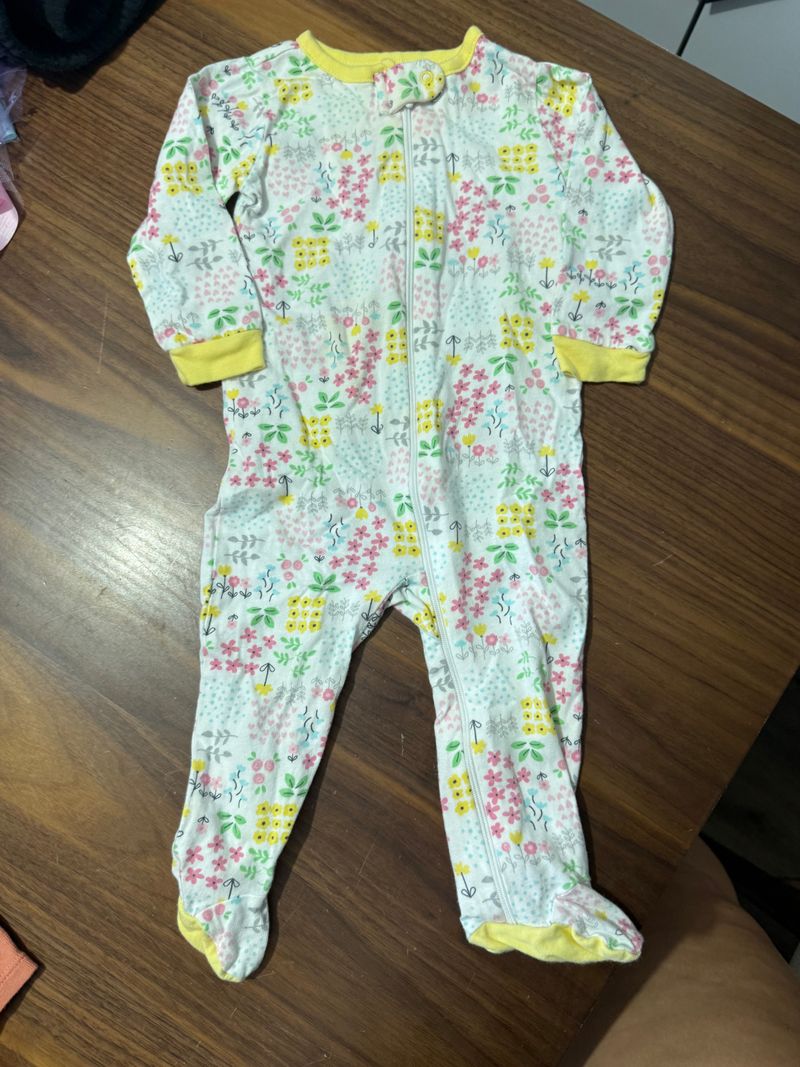 Gerber Floral sleeper 6 Months
