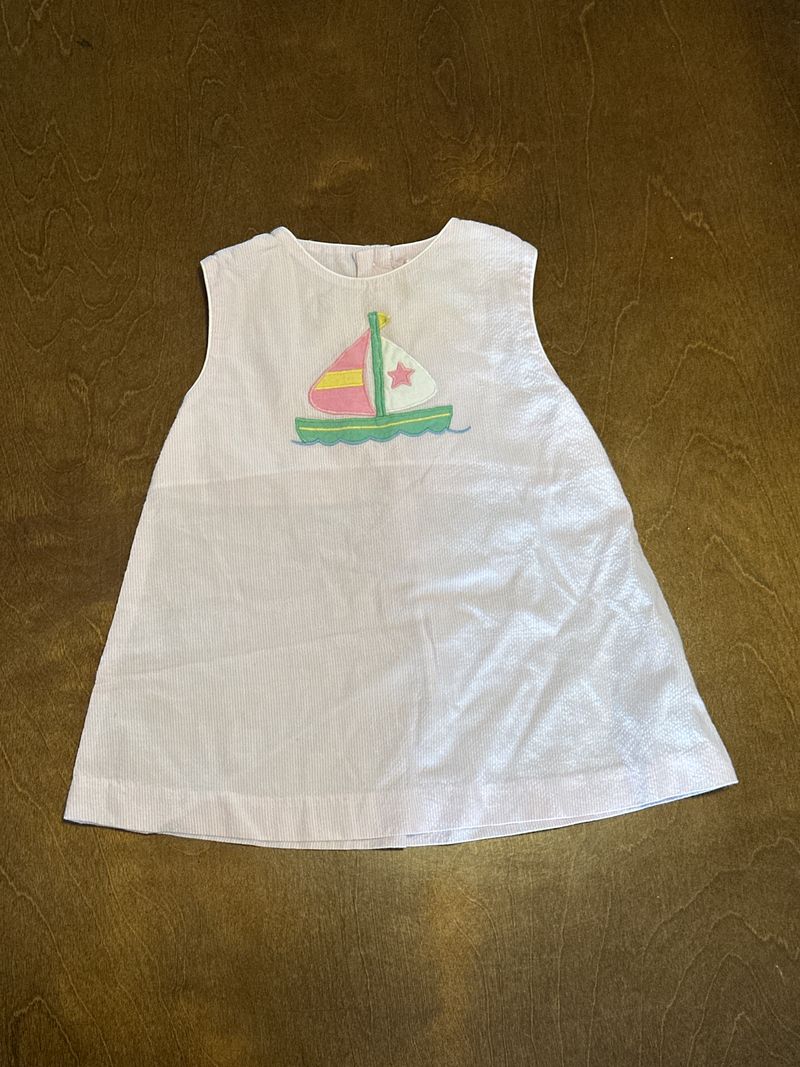 3 month sleeveless boat dress 3 month sleeveless boat dress. Linen fabric 3 Months