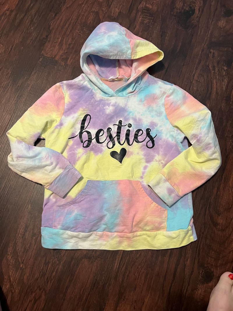 Pat Pat Tie-dyed crop hoodie. Bestie Women's - XS