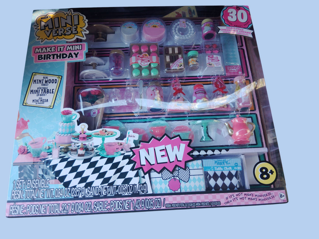 MGA's Miniverse Make It Mini Birthday Multi-Pack NIB 30 piece NWT 2/2 available price a store $29.97 Dolls and Accessories