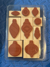 Load image into Gallery viewer, Stampin Up NIB-9 Stampin Up Christmas ornament stamps
