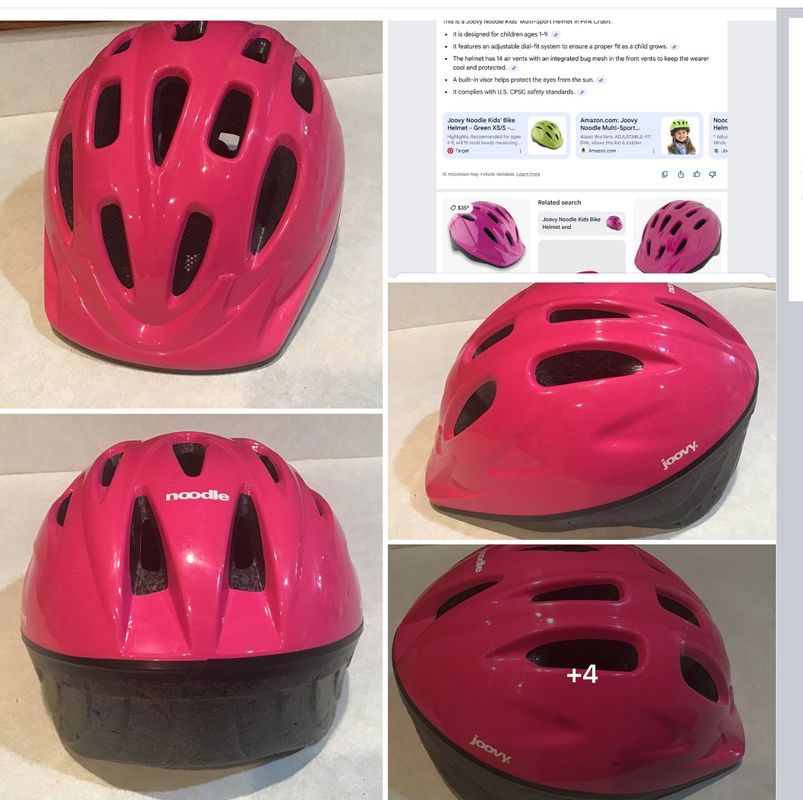 Joovy Noodle Kids Multi-Sport & Bike Helmet Multi-Sport Helmet in Pink Crush Retails $35 Outdoor