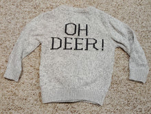 Load image into Gallery viewer, Next Reindeer sweater &quot;Oh Deer!&quot; with Rudolph nose 12-18 mth 12 Months
