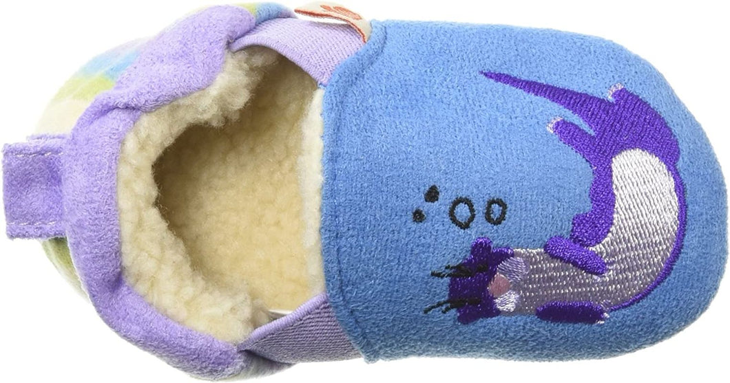 Acorn Kids NWT size 0-6mo. slipper, ocean blue otter 0 (Infant Shoe)