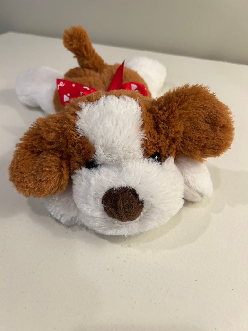 Puppy Brown and White Plush Toys