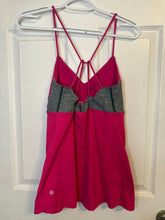 Load image into Gallery viewer, Lululemon Pink and gray yoga strap top. Size 8 Women&#39;s - M
