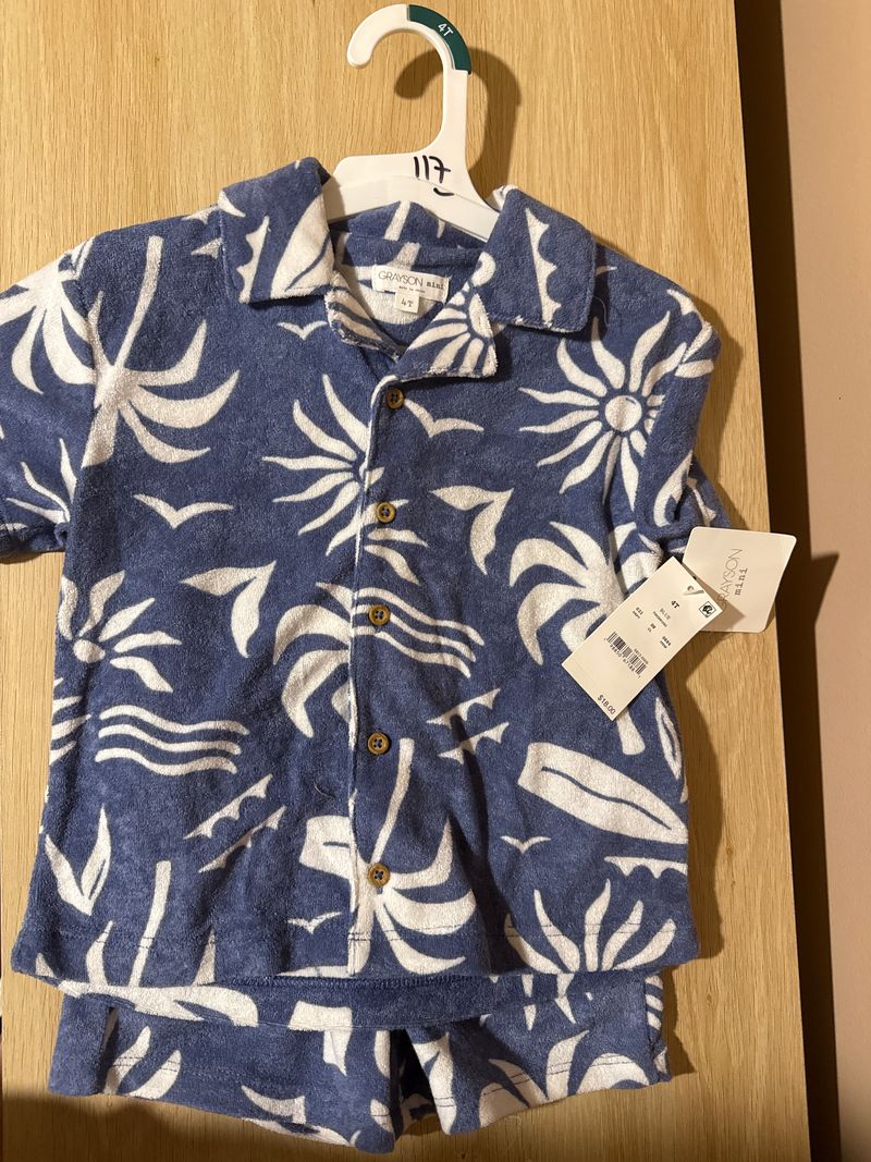 Grayson Mini NWT terry cloth set 4T