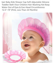 Load image into Gallery viewer, Kair BNIB Pink Bath Visor 6m+ great for keeping water&amp;soap outta face
