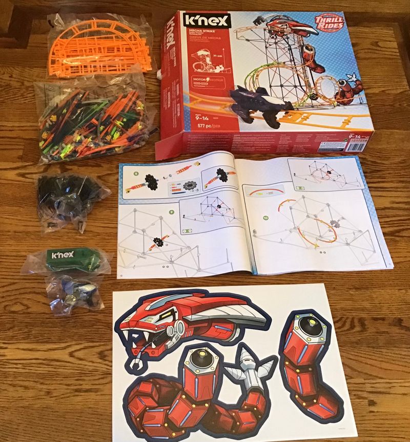 KNEX  Mecha Strike Roller Coaster Building Set NEW IN BOX-KNEX Building Set-Retails $100.00 Building