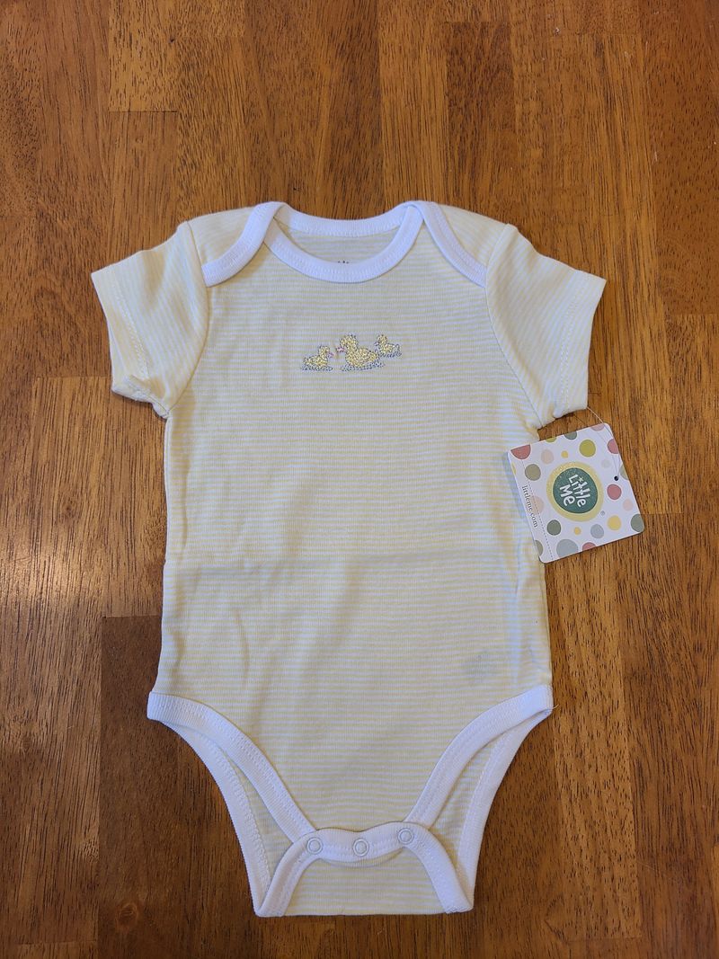 3-6 month, Little Me, NWT, SMR, onesie with ducks, gender neutral 3 Months