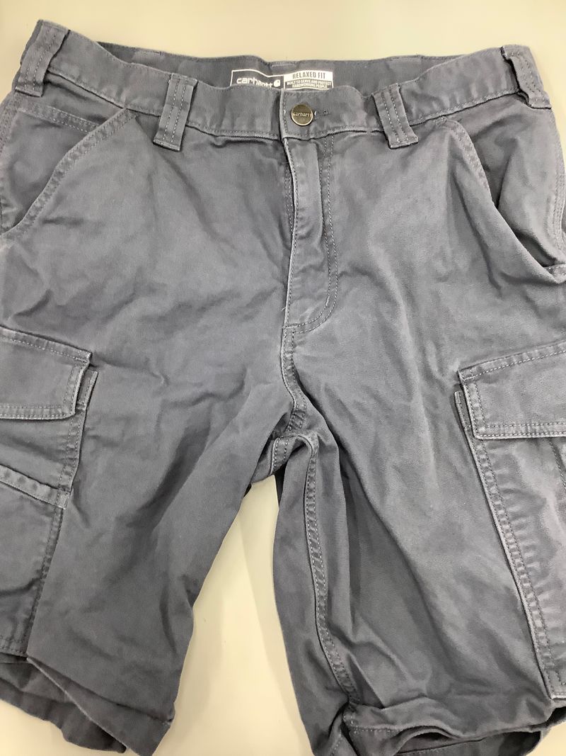 Carhartt Good Condition Cargo Shorts,  BlueStone, Size 32 32